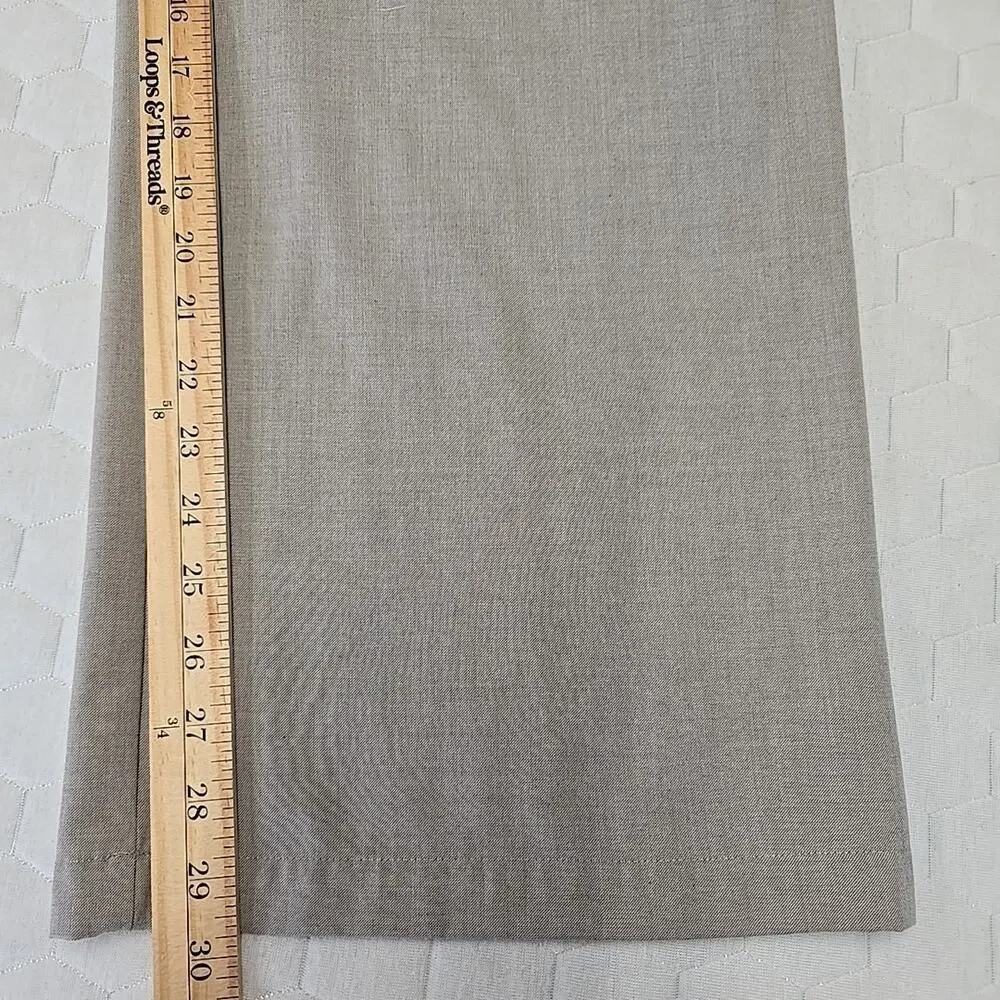 Reformation XL Deadstock Wide Leg Pants Oatmeal Beige Quiet Luxury Minimalist